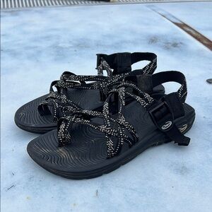 Chaco Black and White Women's Sandals